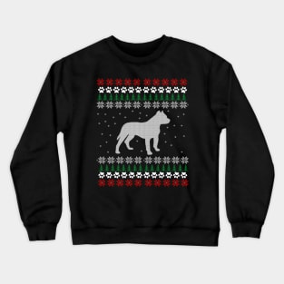 Pitbull Ugly Christmas Sweater Gift Crewneck Sweatshirt